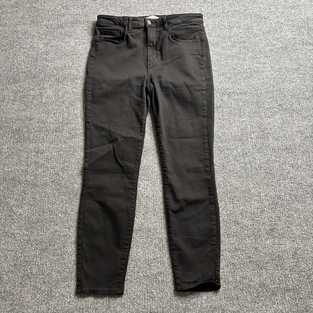 L'Agence Margot High Rise Skinny Jeans Women's 31 Black Classic Essential Basic